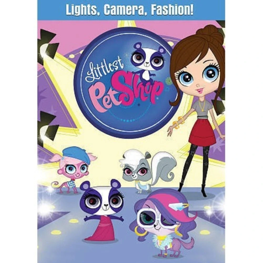 NEW Sealed Littlest Pet Shop Lights Camera Fashion Zoe Trent  DVD Toy & Card set